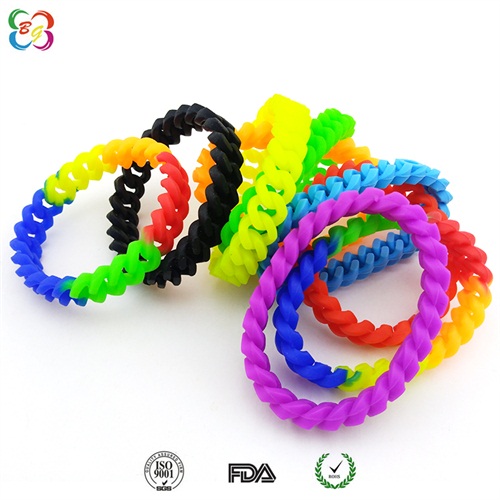 硅胶麻花手环 硅胶麻花手环