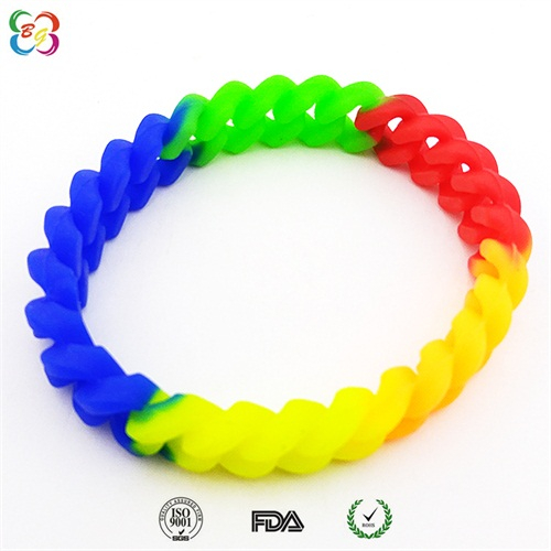 硅胶麻花手环 硅胶麻花手环