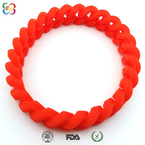 硅胶麻花手环 硅胶麻花手环