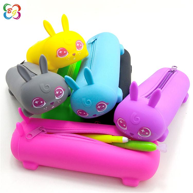 可爱动物硅胶笔袋 可爱动物硅胶笔袋