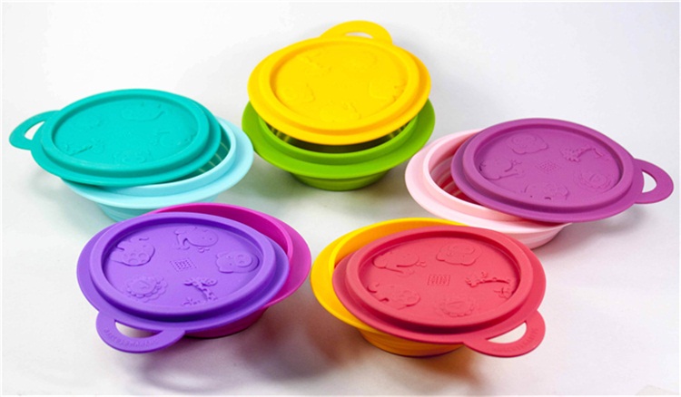 硅胶折叠碗 硅胶折叠碗